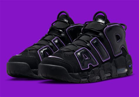 nike air uptempo purple|nike uptempo all black.